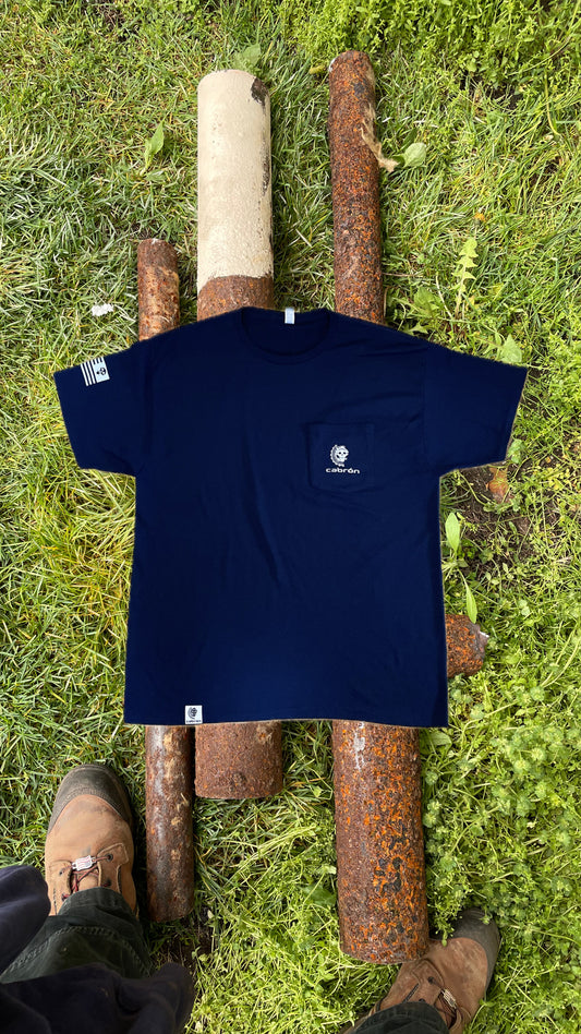 NAVY CABRÓN POCKET SHORT SLEEVE