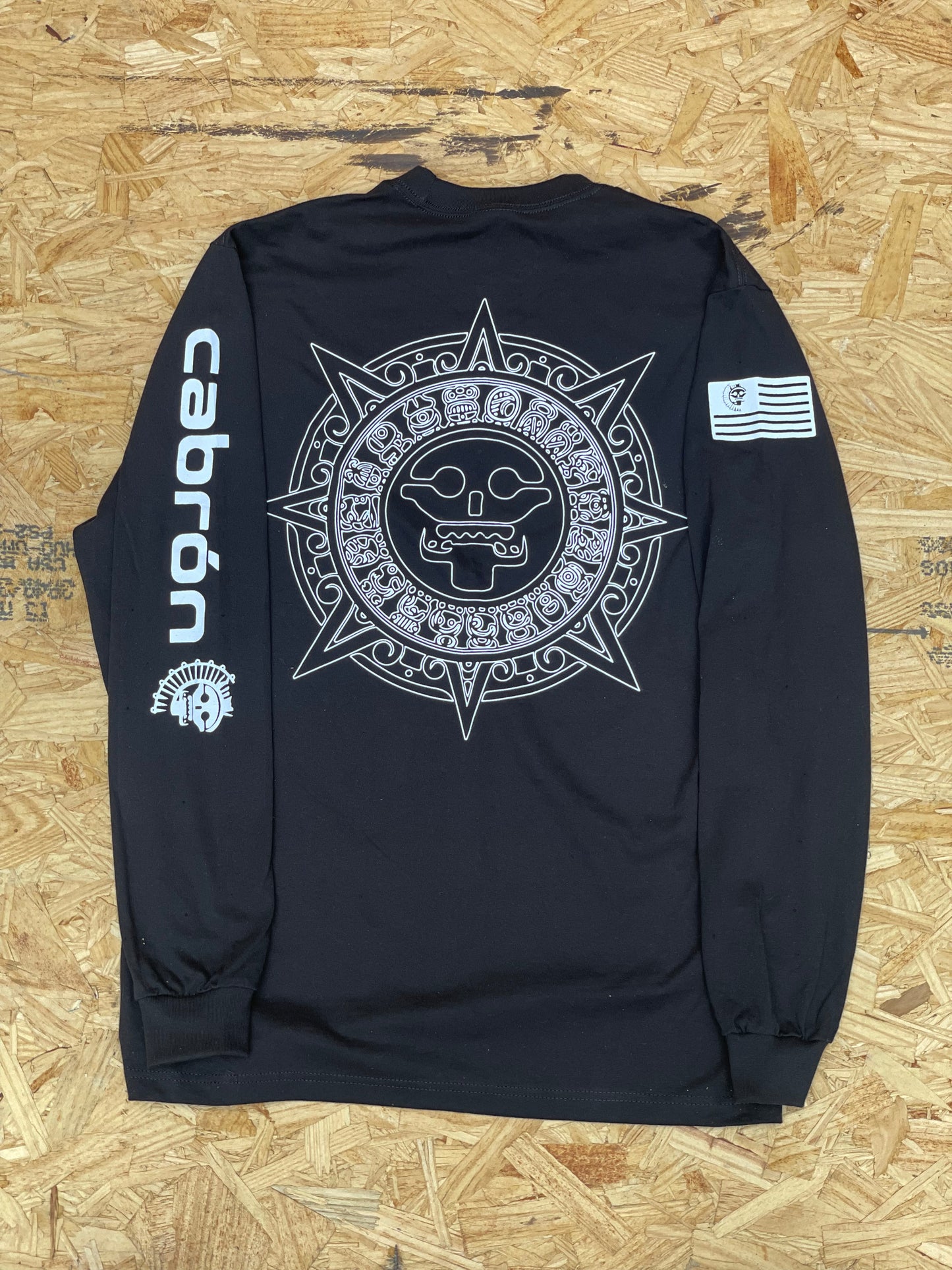 BLACK SHAKA-WEAR HEAVYWEIGHT CABRÓN LONG-SLEEVE